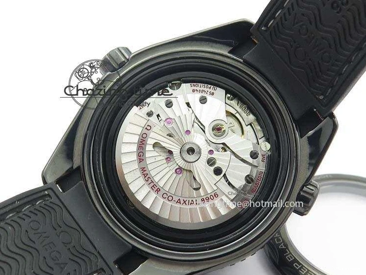 0502 Planet Ocean 45mm Real Ceramic BP-Maker Best Edition Black Dial On Nylon Rubber Strap A TopPick 8185
